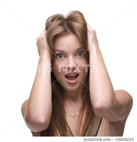 Closeup portrait of woman with clear makeup Closeup portrait of woman with clear makeup 14809225