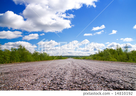 Long road to green hills. 14810192