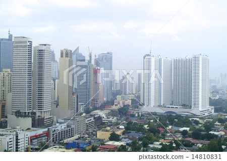 Daytime view in Manila from top of hotel 14810831