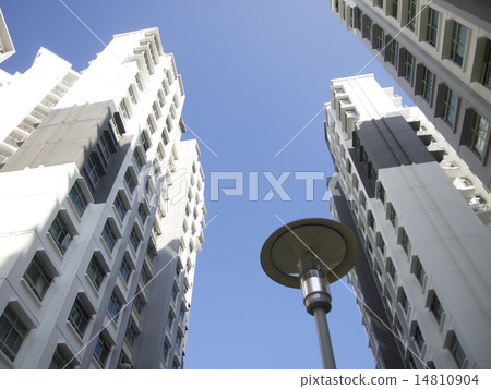 Modern condominium building in Singapore Modern condominium building in Singapore 14810904