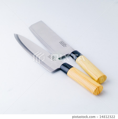 knife close up on white background. 14812322