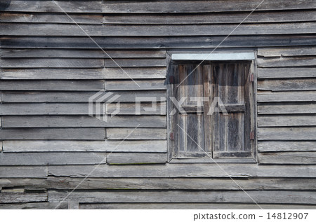 Texture of Asian style old wood house wall 14812907