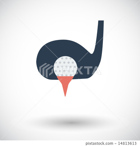 Golf flat single icon. 14813613