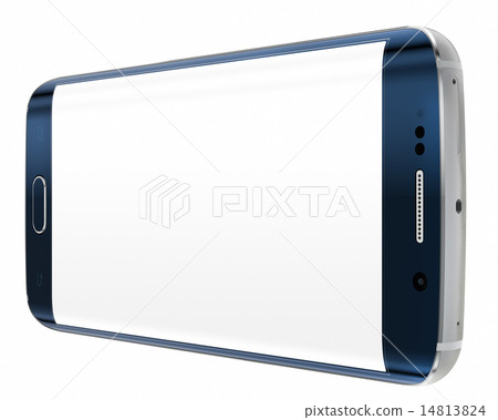 Smartphone edge with blank screen Smartphone edge with blank screen 14813824