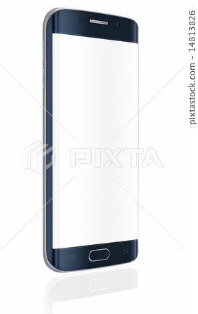 Smartphone edge with blank screen Smartphone edge with blank screen 14813826