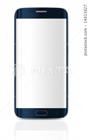 Smartphone edge with blank screen 14813827