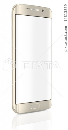 Smartphone edge with blank screen Smartphone edge with blank screen 14813829