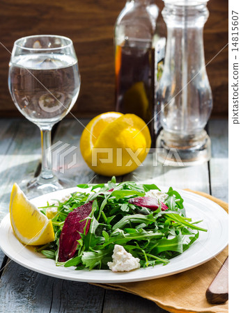 green salad with beets, goat cheese and olive oil green salad with beets, goat cheese and olive oil 14815607