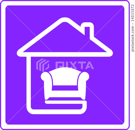 armchair on home interior symbol 14815872