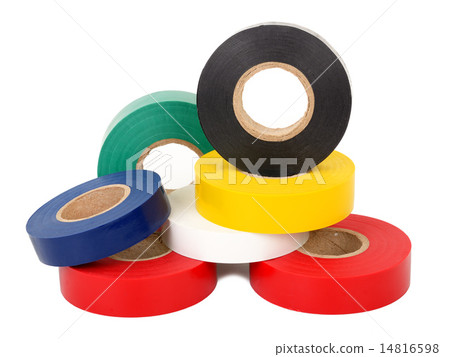 Multicolored insulating tapes roll 14816598