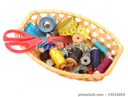 Sewing kit in a basket 14816669