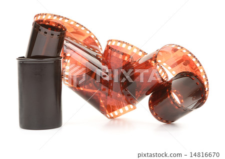 Old 35 mm negative film strip 14816670