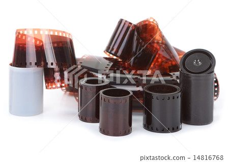 Old 35 mm negative film strip Old 35 mm negative film strip 14816768