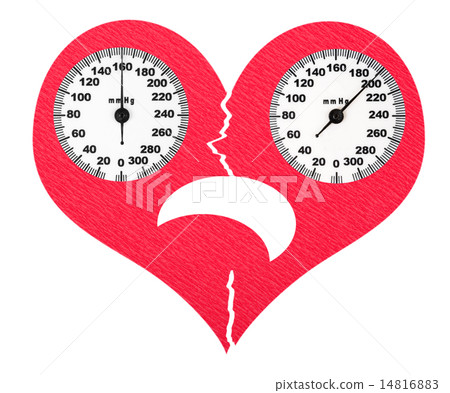 Frightened cracked heart and high blood pressure 14816883