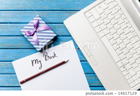 pencil and paper with My Book inscription pencil and paper with My Book inscription 14817129