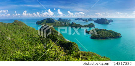 Bird eye view of Sea Thailand, Mu Ko Ang Thong  14817823