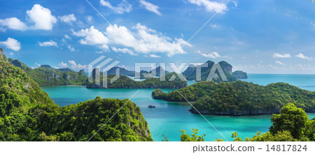 Bird eye view of Sea Thailand, Mu Ko Ang Thong 14817824