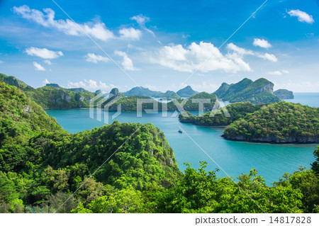 Bird eye view of Sea Thailand, Mu Ko Ang Thong Bird eye view of Sea Thailand, Mu Ko Ang Thong 14817828