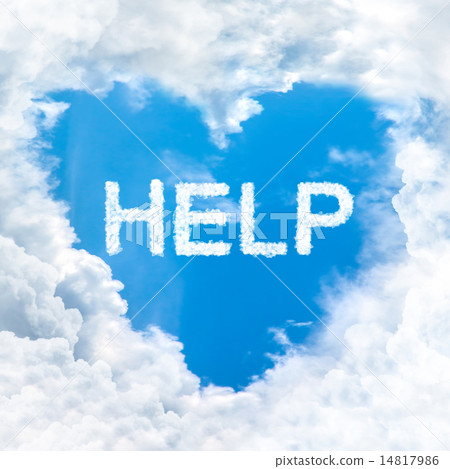 help word on blue sky 14817986