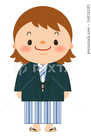 A woman wearing a yukata of an inn 14818285