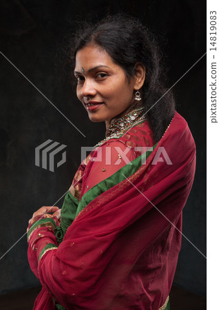 pretty woman in traditional costume pretty woman in traditional costume 14819083