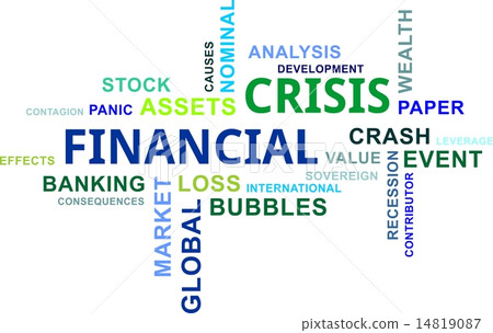word cloud - financial crisis 14819087