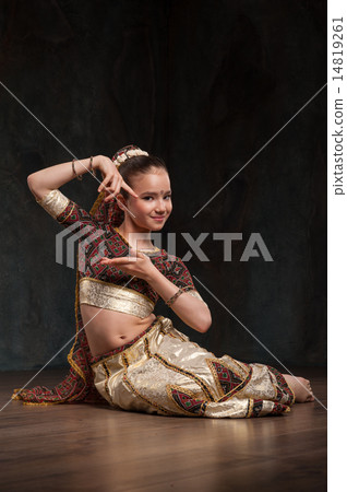 pretty girl in traditional costume pretty girl in traditional costume 14819261