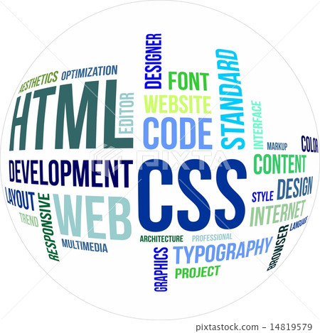 word cloud - html and css 14819579