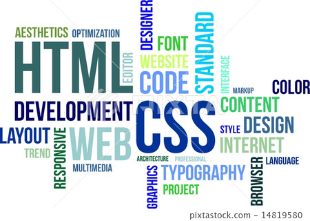 word cloud - html and css 14819580
