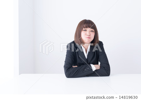 Business woman boring fashionable 20's freshman upper body 14819630