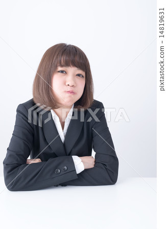 Business woman boring fashionable 20's freshman upper body Business woman boring fashionable 20's freshman upper body 14819631