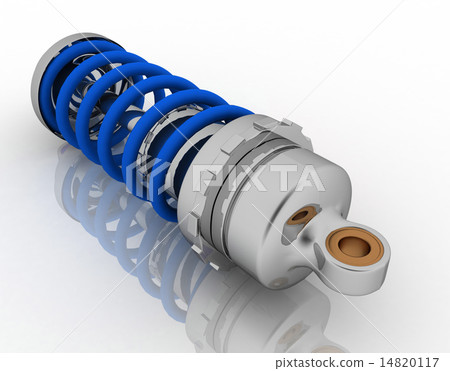 Shock-absorbers isolated on white background Shock-absorbers isolated on white background 14820117