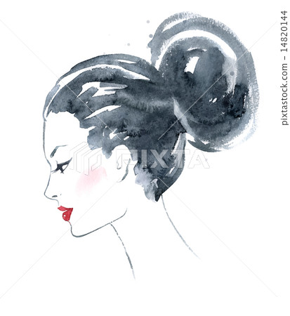 Watercolor girl 14820144