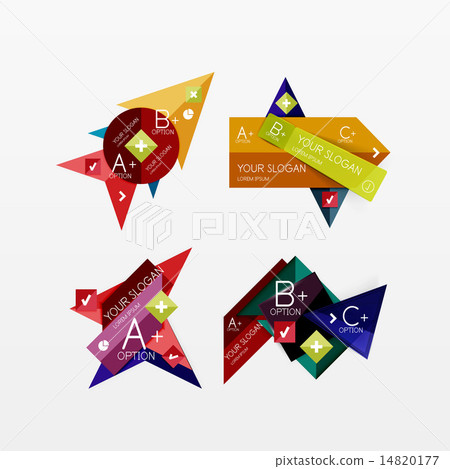 Paper graphics infographic web layouts 14820177