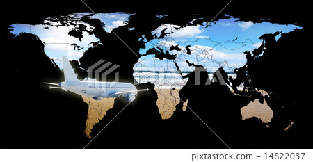 Detail world map 14822037