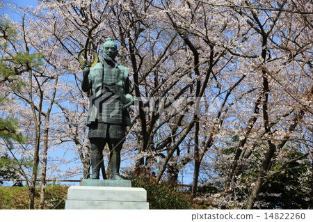Hamamatsu Castle Park Tokugawa Ieyasu statue's spring 14822260