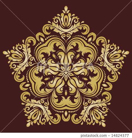 Damask Vector Pattern. Orient Background 14824377