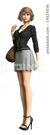 Model women with perming bags Model women with perming bags 14824856