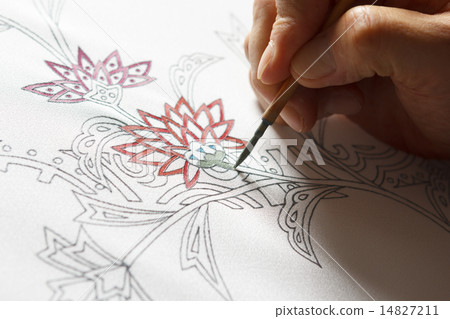 Yuzen hand-painted 14827211