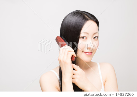 A black hair woman A black hair woman 14827260