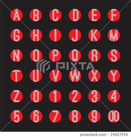 Modern Style Alphabets Set 14827554