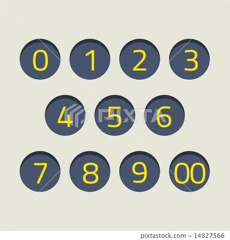 Modern Style Numbers Set Modern Style Numbers Set 14827566