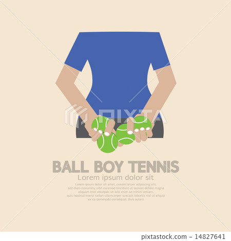 Back Side Of Ball Boy Tennis 14827641