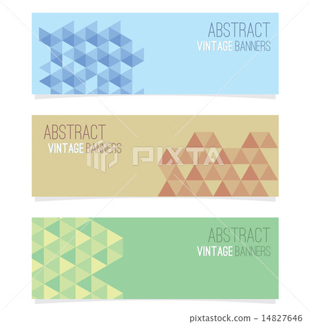 Set Of Three Abstract Banners 14827646