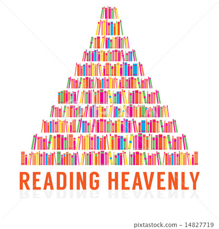 Reading Heavenly Colorful Books Stacks 14827719