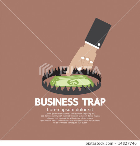 Hand With Banknote Business Trap Concept Hand With Banknote Business Trap Concept 14827746