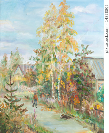 Landscape with birchts Landscape with birchts 14828805