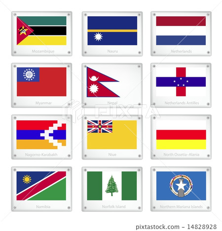 The Official National Flags Metal Texture Plates 14828928