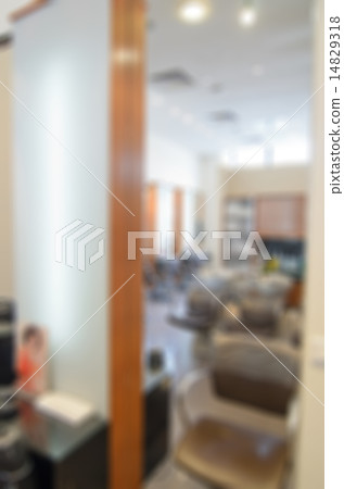 Modern beauty salon blur background 14829318
