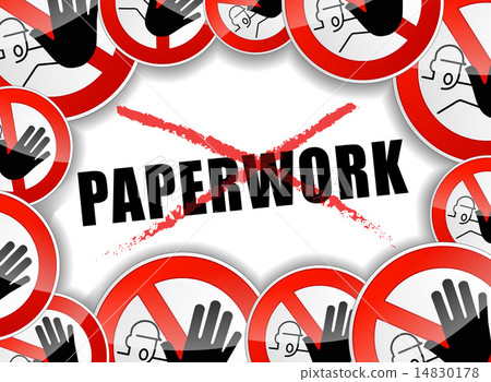 no paperwork abstract concept 14830178